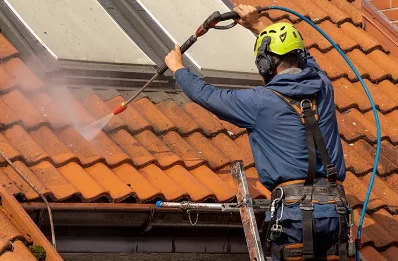 Démoussage et hydrofuge de toiture à Barby